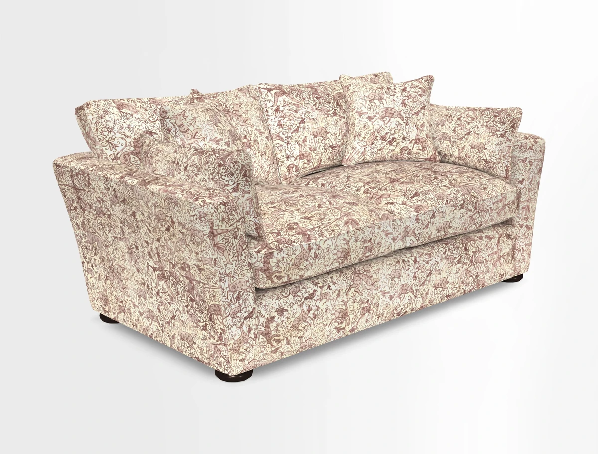 Aldeburgh 2.5 Seater Sofa in Cloth 22 Bayadere Seal with Scatters in Bayadere & Barcode Seal