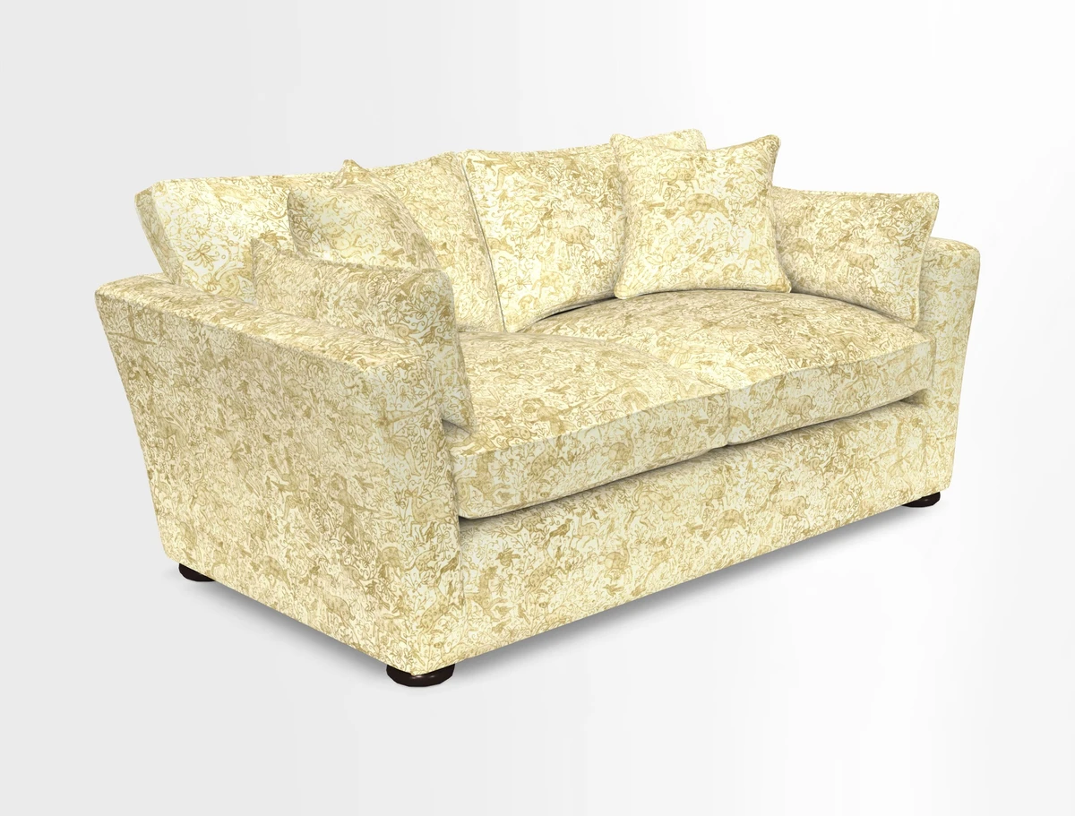 Aldeburgh 2.5 Seater Sofa in Cloth 22 Bayadere Seal with Scatters in Bayadere & Barcode Seal