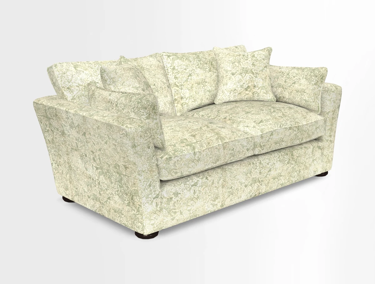 Aldeburgh 2.5 Seater Sofa in Cloth 22 Bayadere Seal with Scatters in Bayadere & Barcode Seal