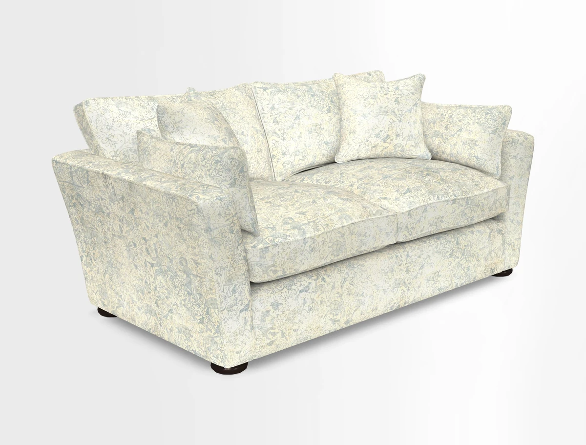 Aldeburgh 2.5 Seater Sofa in Cloth 22 Bayadere Seal with Scatters in Bayadere & Barcode Seal