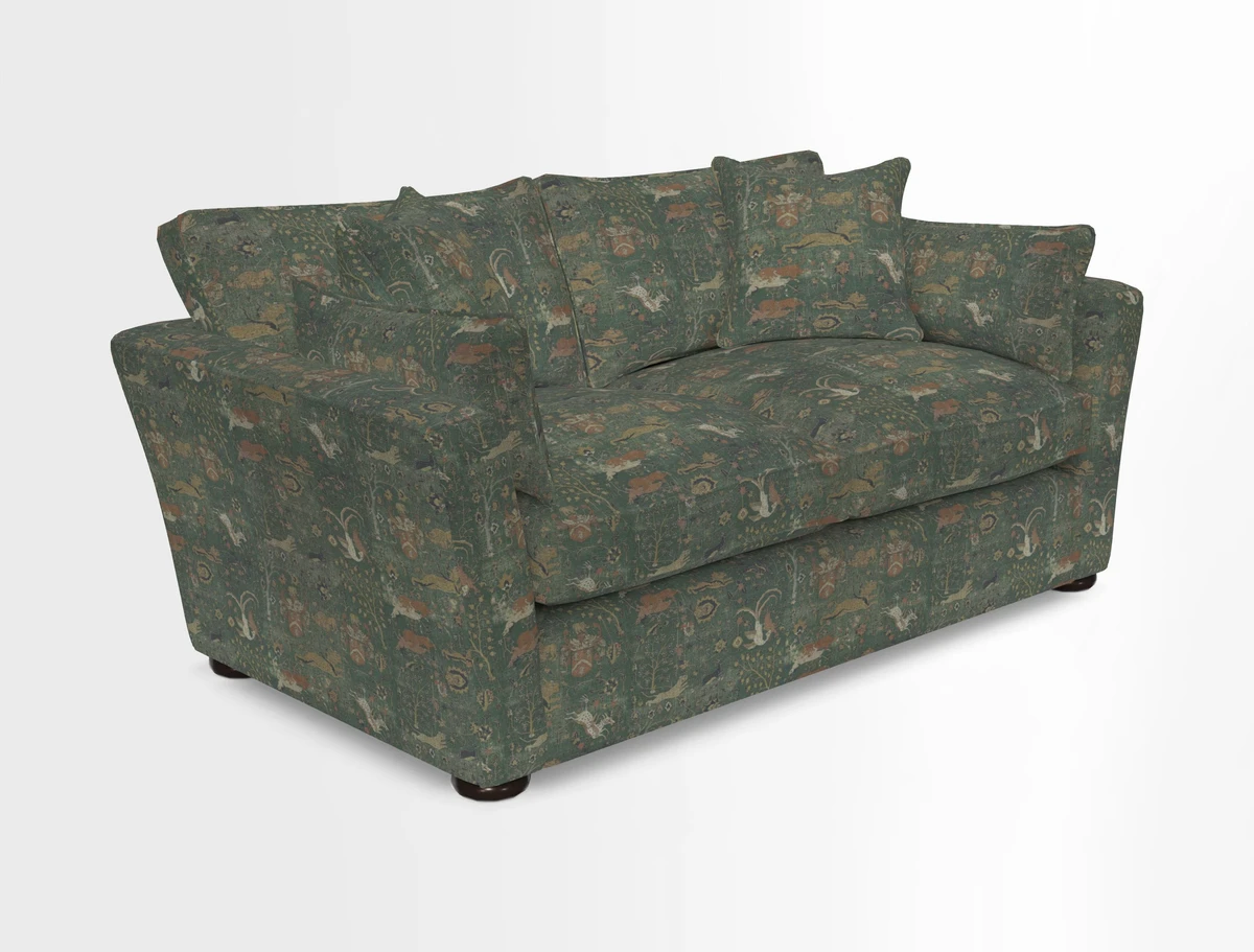 Aldeburgh 2.5 Seater Sofa in Cloth 22 Bayadere Seal with Scatters in Bayadere & Barcode Seal