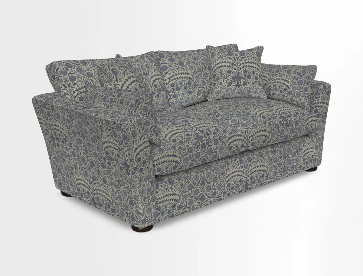 Aldeburgh 2.5 Seater Sofa in Cloth 22 Bayadere Seal with Scatters in Bayadere & Barcode Seal