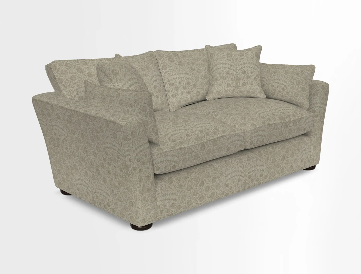 Aldeburgh 2.5 Seater Sofa in Cloth 22 Bayadere Seal with Scatters in Bayadere & Barcode Seal