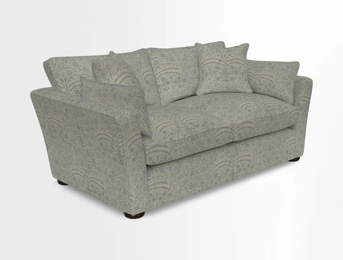 Aldeburgh 2.5 Seater Sofa in Cloth 22 Bayadere Seal with Scatters in Bayadere & Barcode Seal