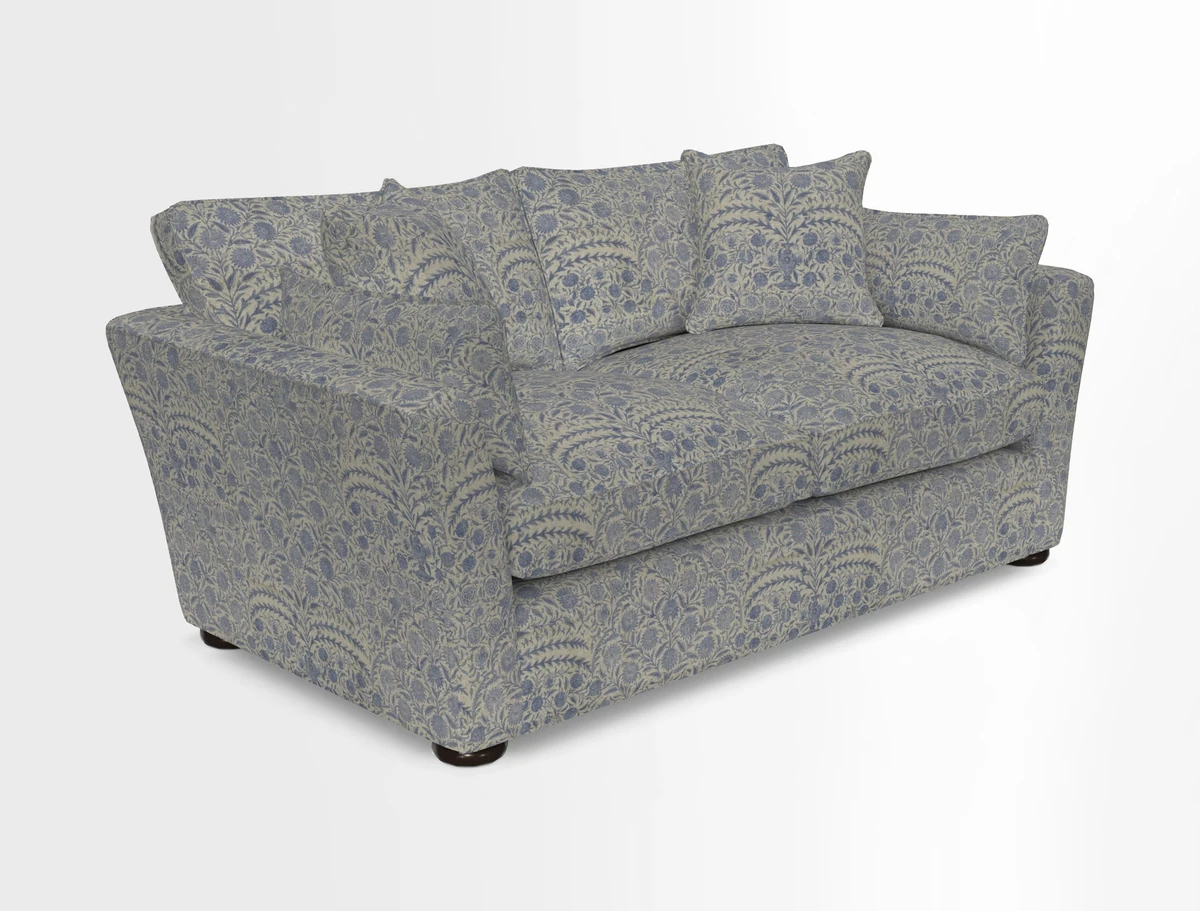 Aldeburgh 2.5 Seater Sofa in Cloth 22 Bayadere Seal with Scatters in Bayadere & Barcode Seal