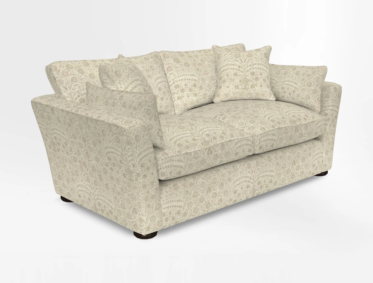 Aldeburgh 2.5 Seater Sofa in Cloth 22 Bayadere Seal with Scatters in Bayadere & Barcode Seal