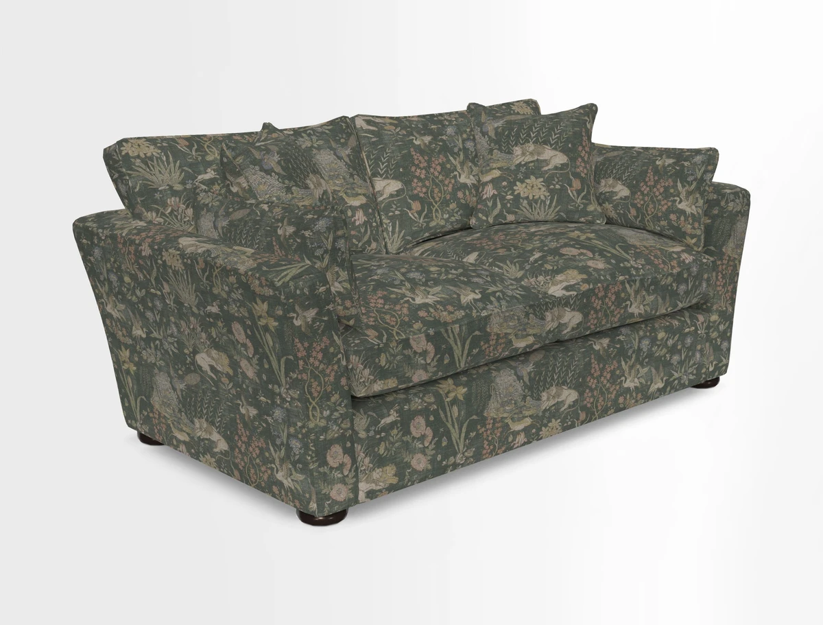 Aldeburgh 2.5 Seater Sofa in Cloth 22 Bayadere Seal with Scatters in Bayadere & Barcode Seal