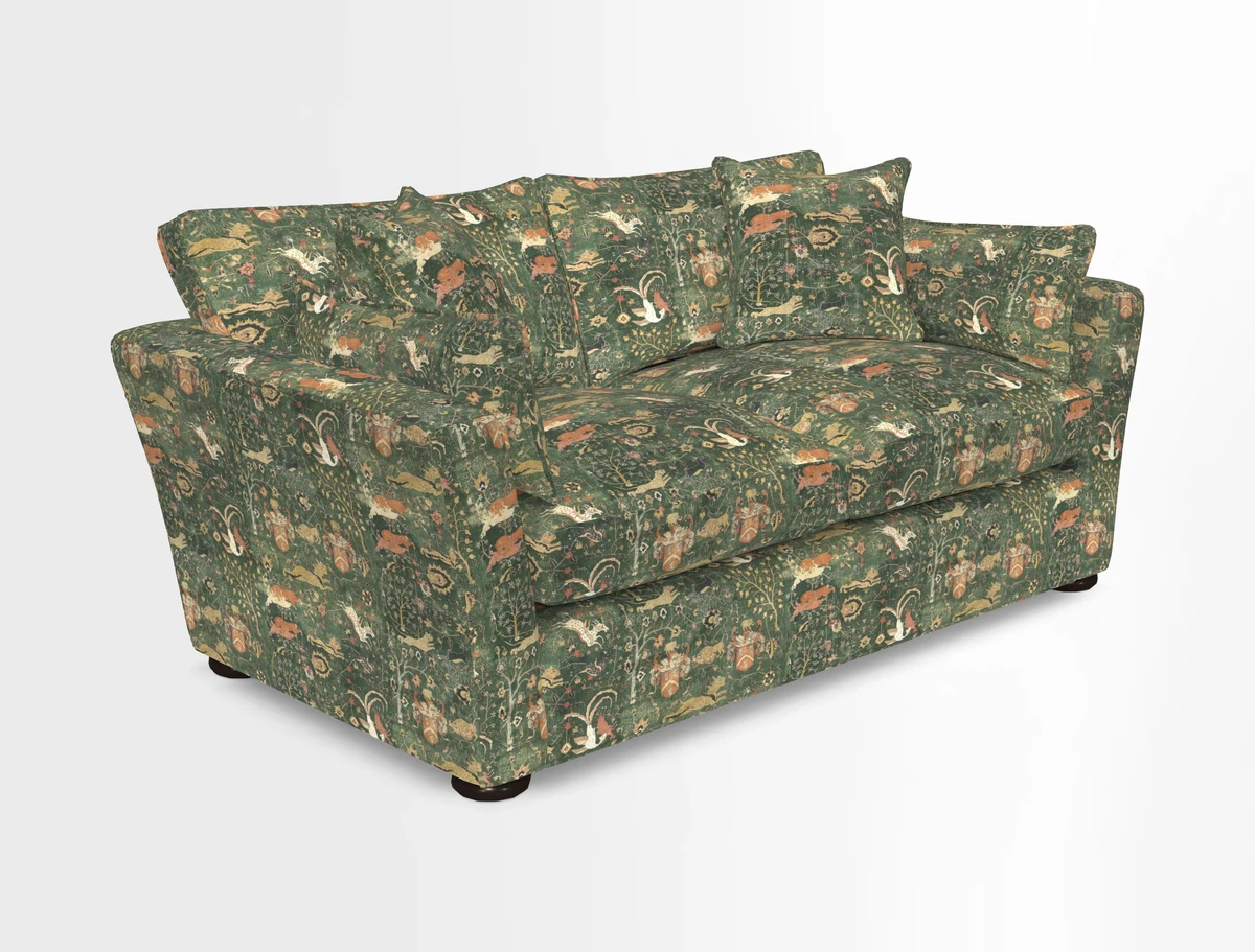 Aldeburgh 2.5 Seater Sofa in Cloth 22 Bayadere Seal with Scatters in Bayadere & Barcode Seal