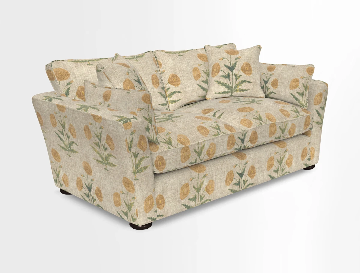 Aldeburgh 2.5 Seater Sofa in Cloth 22 Bayadere Seal with Scatters in Bayadere & Barcode Seal