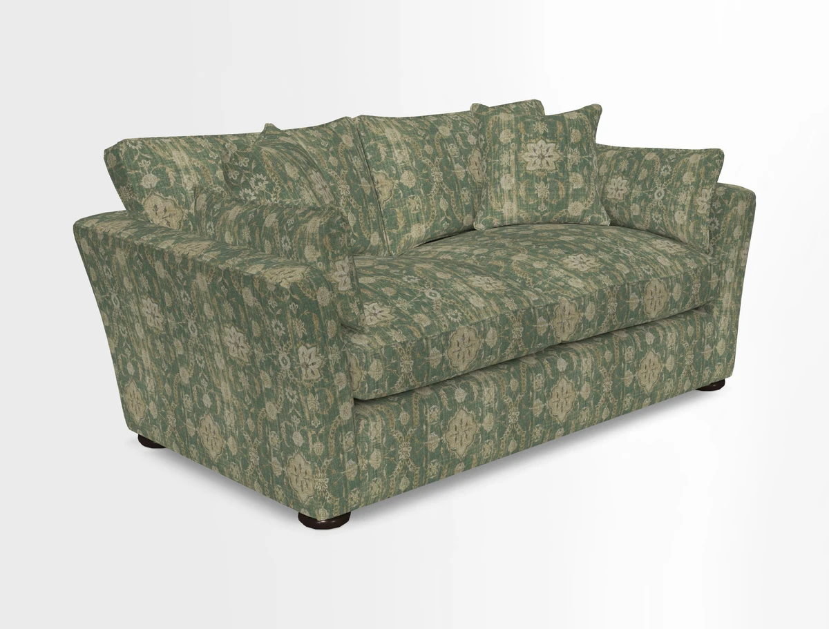 Aldeburgh 2.5 Seater Sofa in Cloth 22 Bayadere Seal with Scatters in Bayadere & Barcode Seal