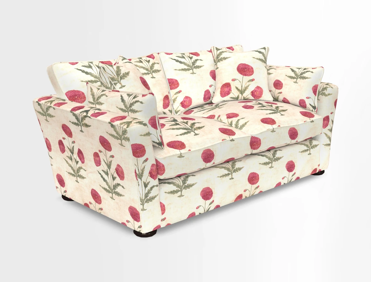 Aldeburgh 2.5 Seater Sofa in Cloth 22 Bayadere Seal with Scatters in Bayadere & Barcode Seal