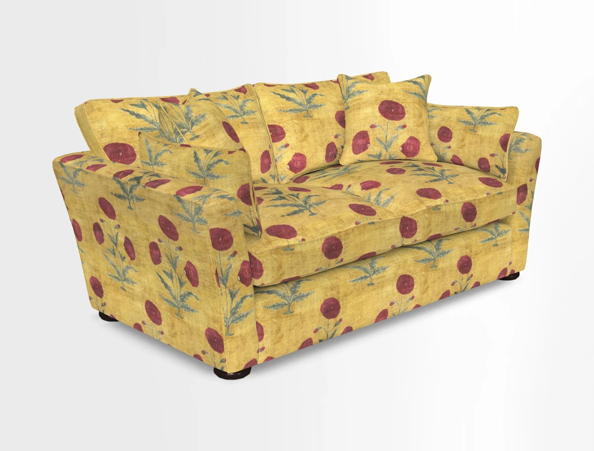 Aldeburgh 2.5 Seater Sofa in Cloth 22 Bayadere Seal with Scatters in Bayadere & Barcode Seal