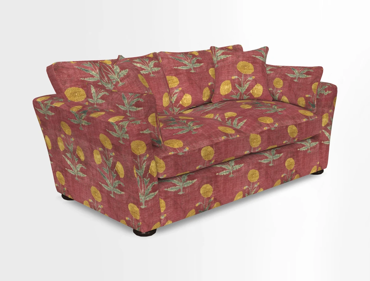 Aldeburgh 2.5 Seater Sofa in Cloth 22 Bayadere Seal with Scatters in Bayadere & Barcode Seal