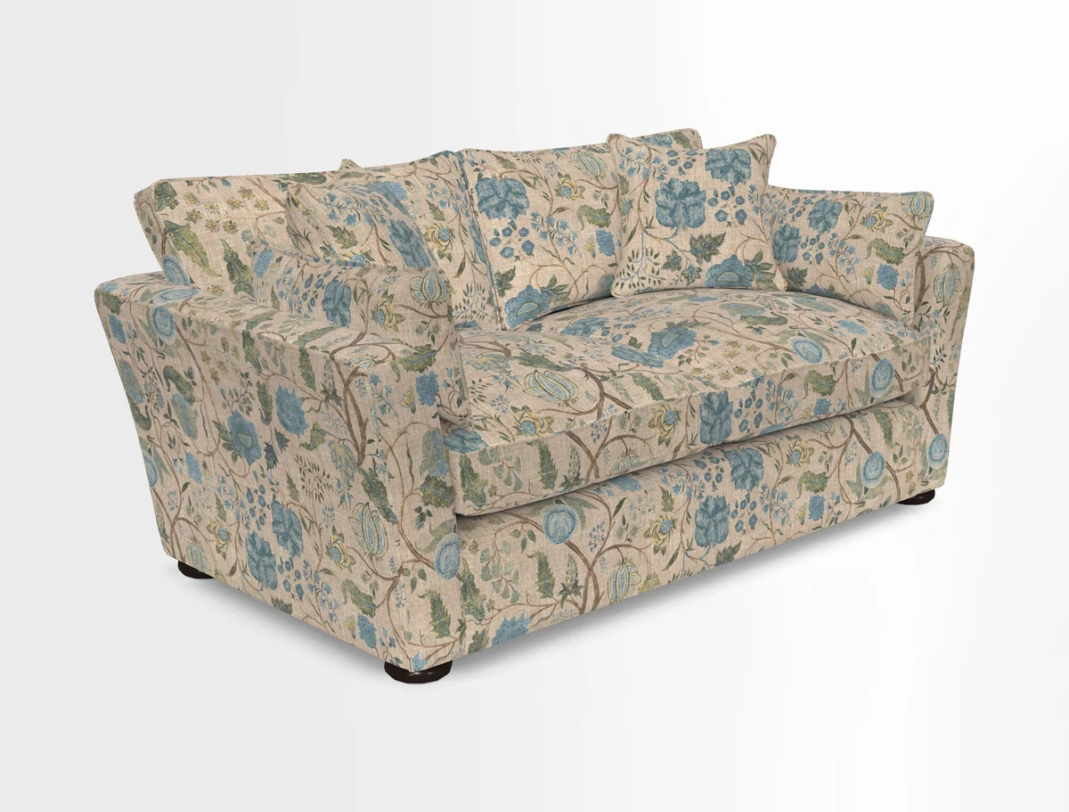 Aldeburgh 2.5 Seater Sofa in Cloth 22 Bayadere Seal with Scatters in Bayadere & Barcode Seal