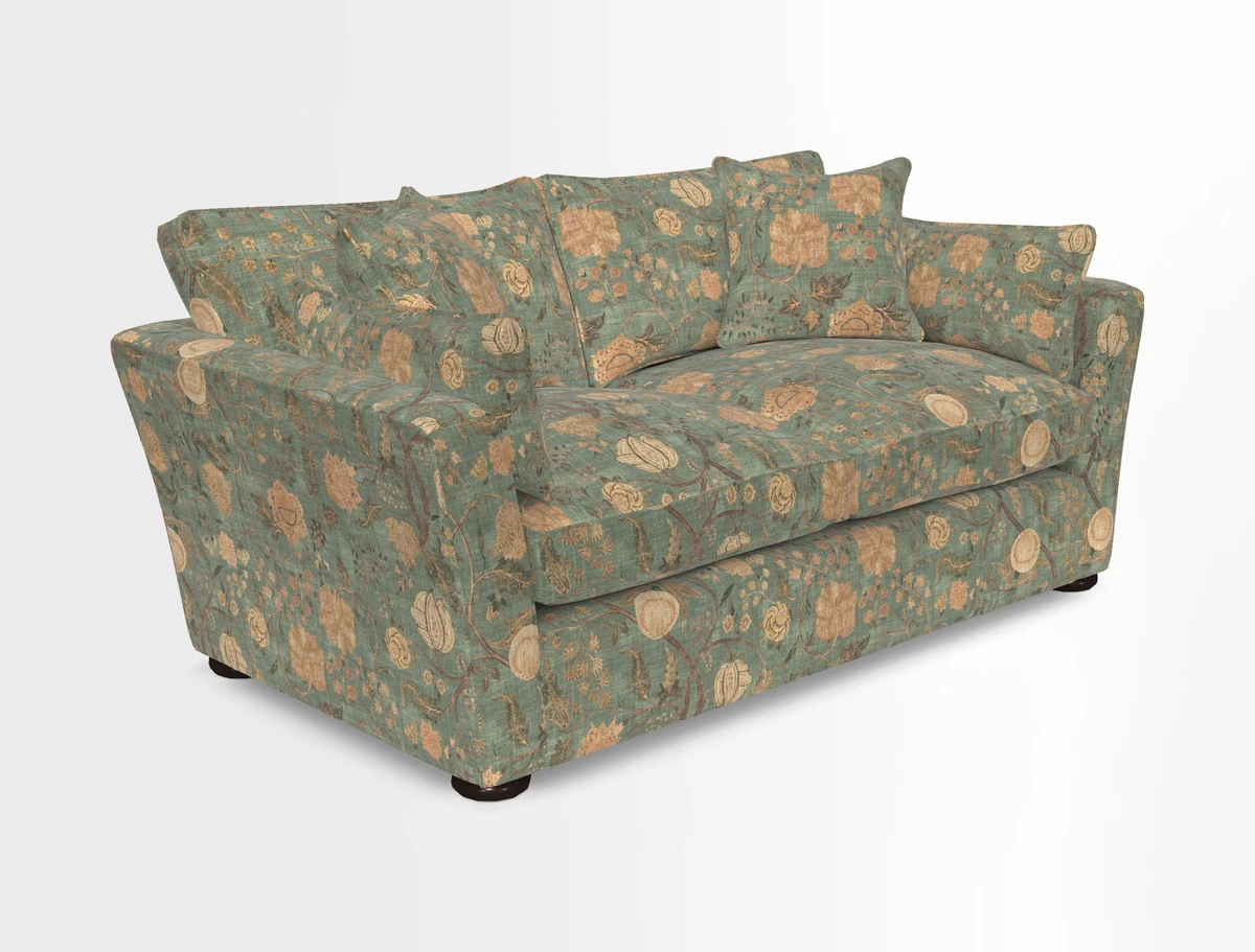 Aldeburgh 2.5 Seater Sofa in Cloth 22 Bayadere Seal with Scatters in Bayadere & Barcode Seal