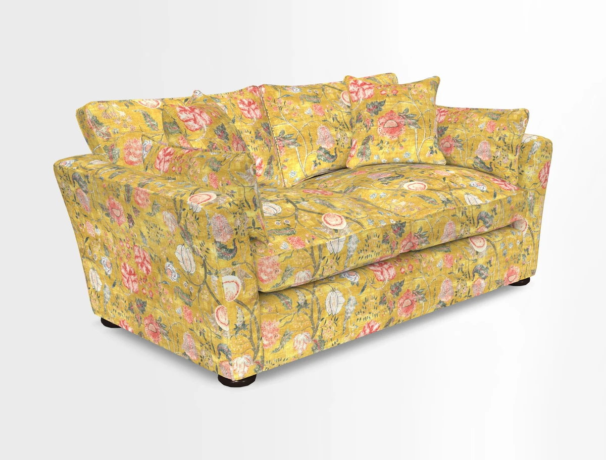 Aldeburgh 2.5 Seater Sofa in Cloth 22 Bayadere Seal with Scatters in Bayadere & Barcode Seal