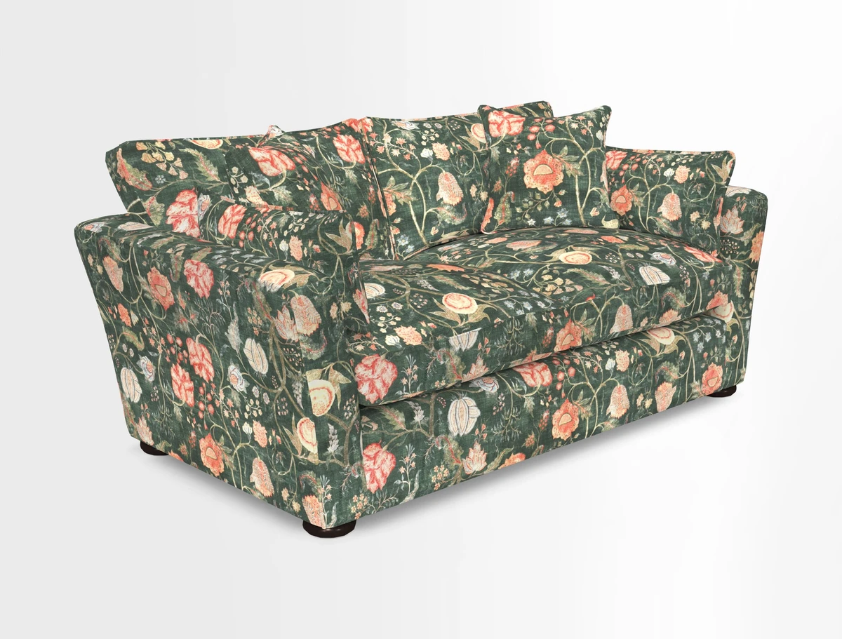 Aldeburgh 2.5 Seater Sofa in Cloth 22 Bayadere Seal with Scatters in Bayadere & Barcode Seal