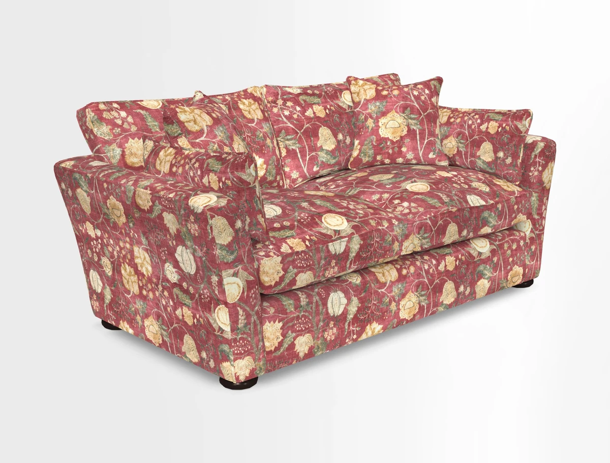 Aldeburgh 2.5 Seater Sofa in Cloth 22 Bayadere Seal with Scatters in Bayadere & Barcode Seal