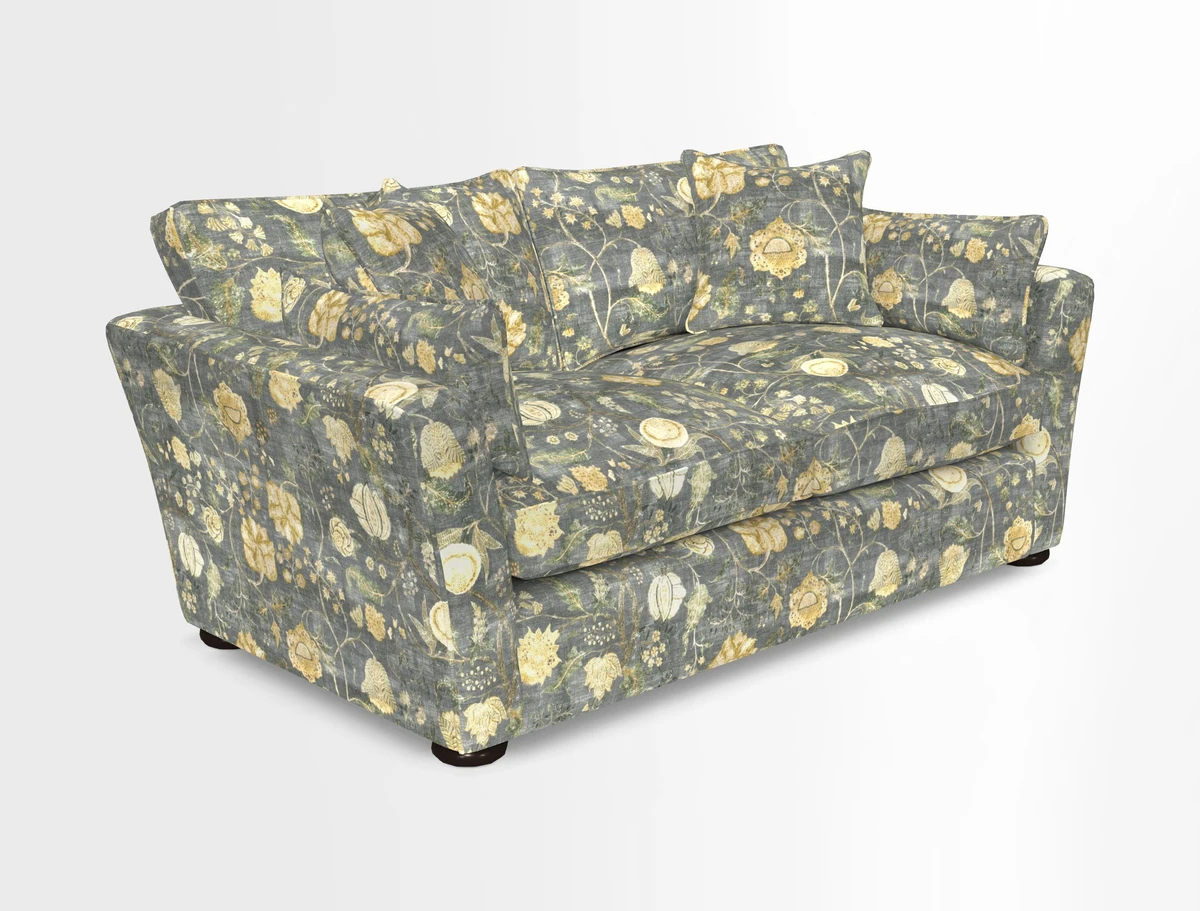 Aldeburgh 2.5 Seater Sofa in Cloth 22 Bayadere Seal with Scatters in Bayadere & Barcode Seal