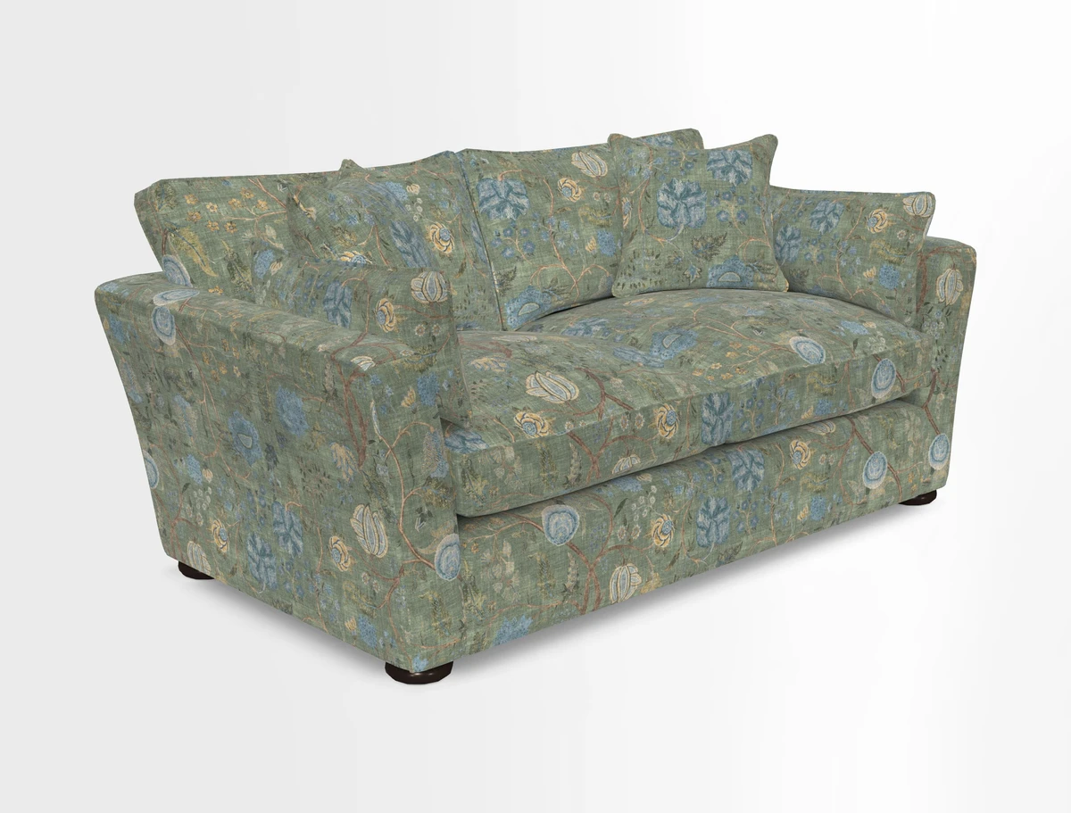 Aldeburgh 2.5 Seater Sofa in Cloth 22 Bayadere Seal with Scatters in Bayadere & Barcode Seal