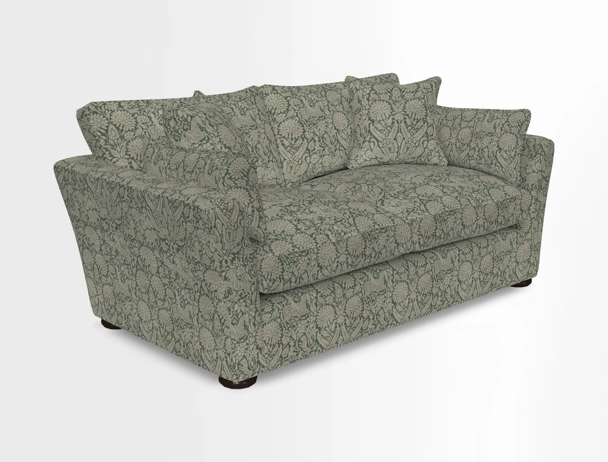 Aldeburgh 2.5 Seater Sofa in Cloth 22 Bayadere Seal with Scatters in Bayadere & Barcode Seal
