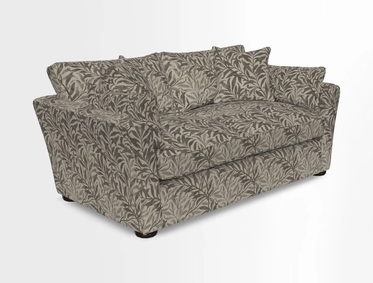 Aldeburgh 2.5 Seater Sofa in Cloth 22 Bayadere Seal with Scatters in Bayadere & Barcode Seal
