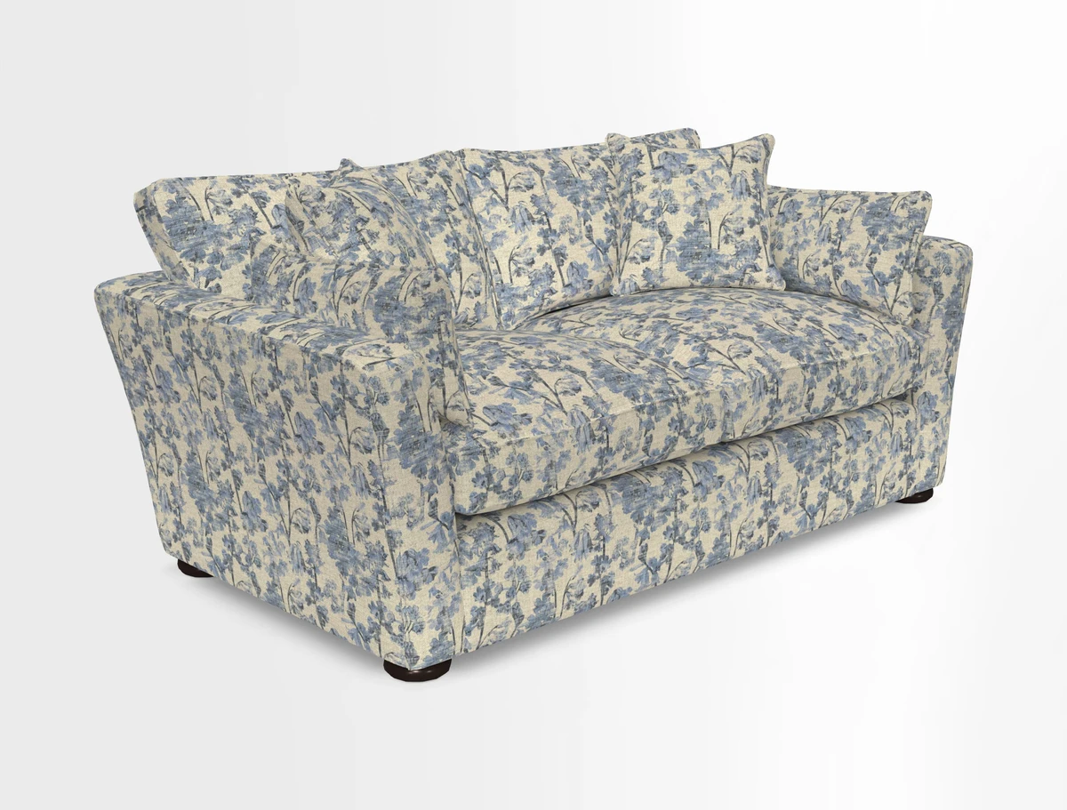 Aldeburgh 2.5 Seater Sofa in Cloth 22 Bayadere Seal with Scatters in Bayadere & Barcode Seal