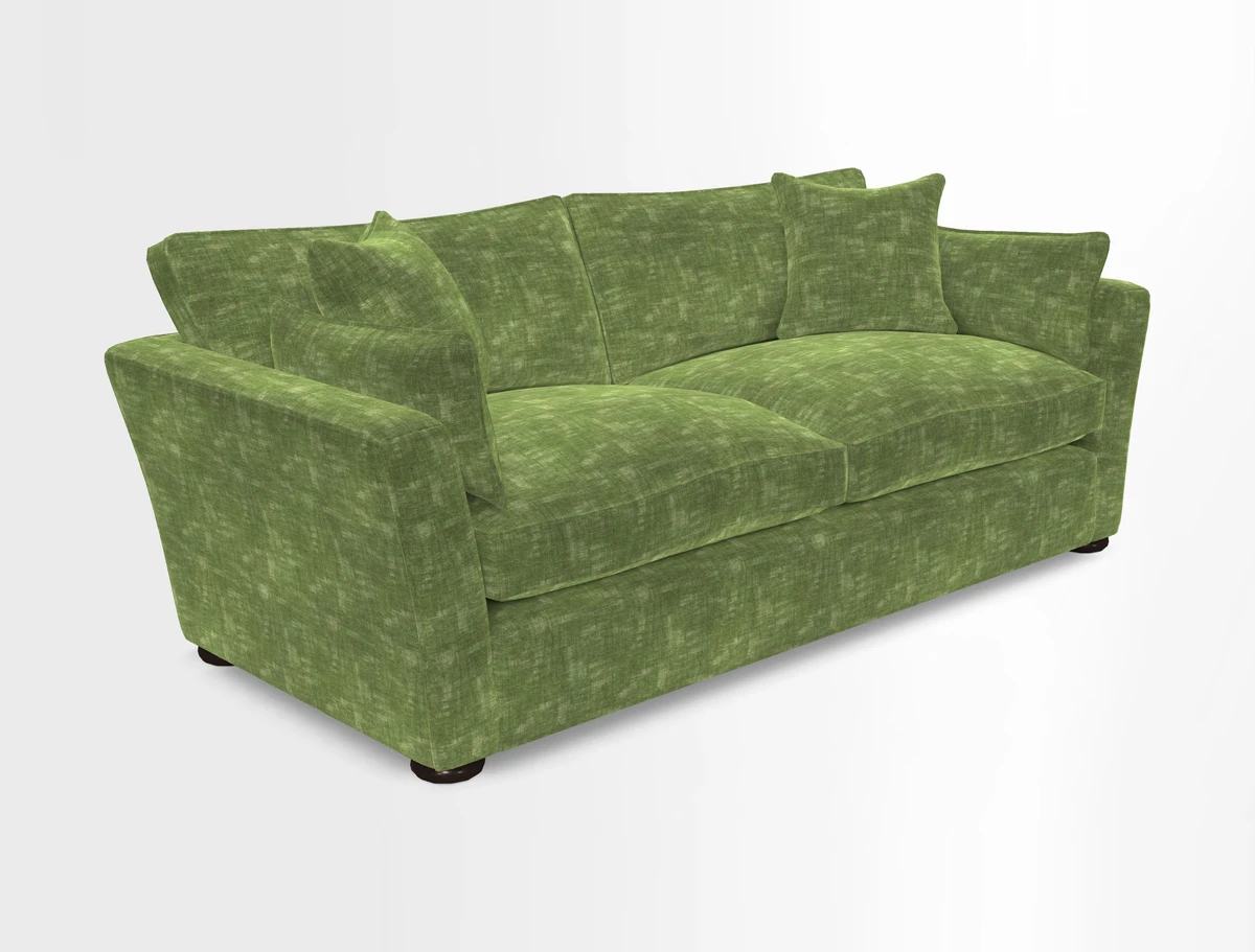 Aldeburgh 3 Seater Sofa in Cloth 22 Bayadere Seal with Scatters in Bayadere & Barcode Seal