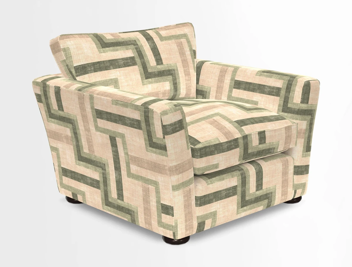 Aldeburgh Chair in Two Tone Plain Biscuit