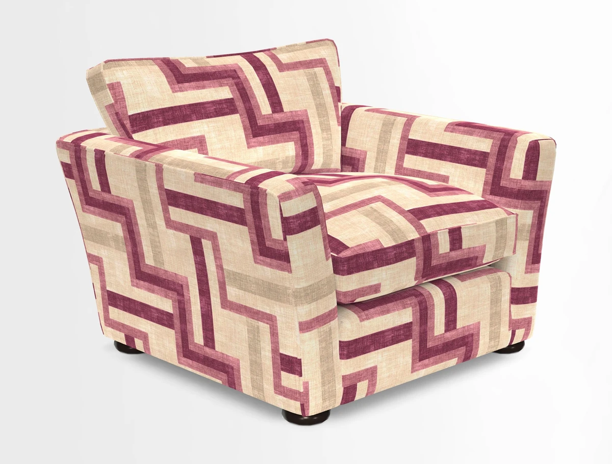 Aldeburgh Chair in Two Tone Plain Biscuit