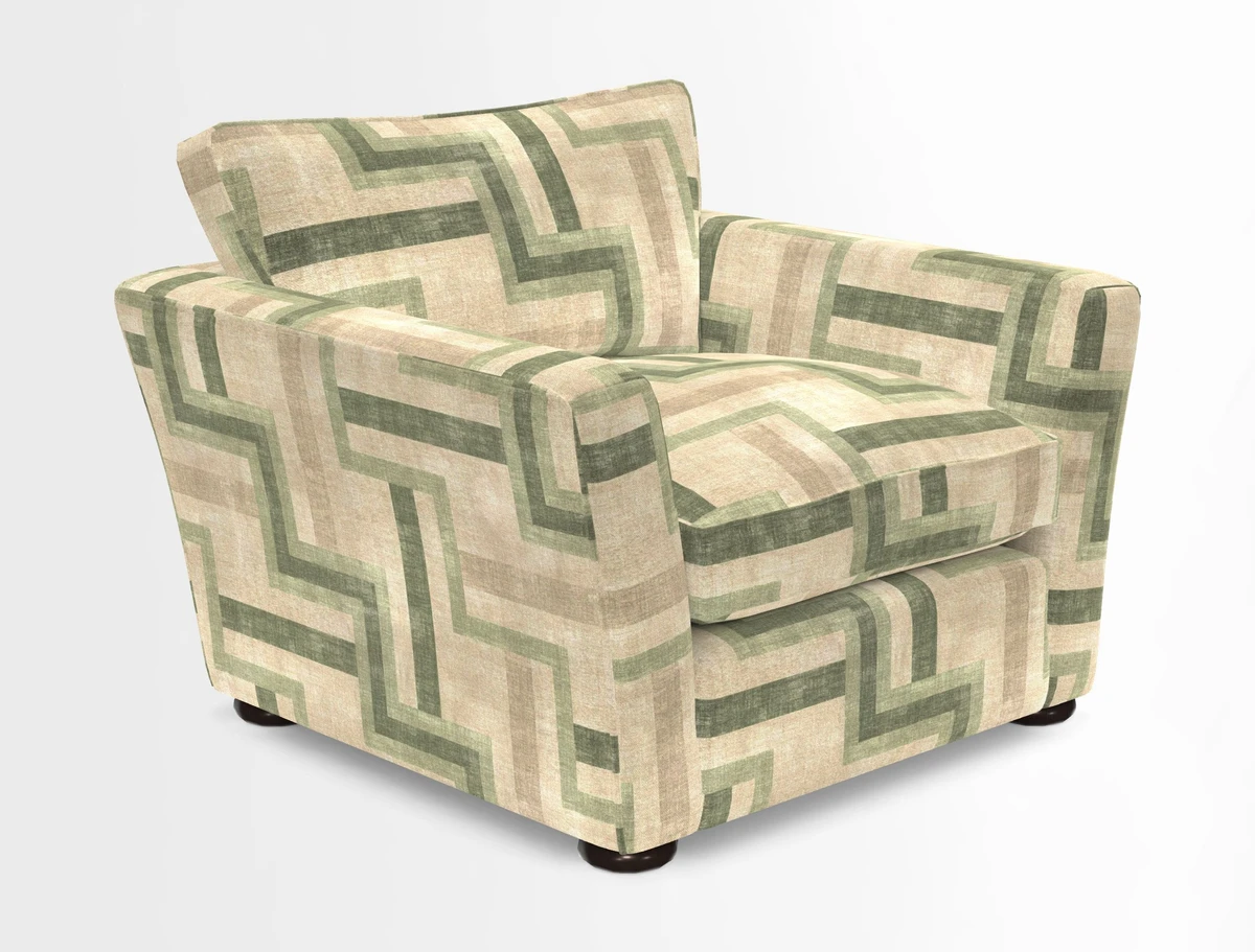 Aldeburgh Chair in Two Tone Plain Biscuit