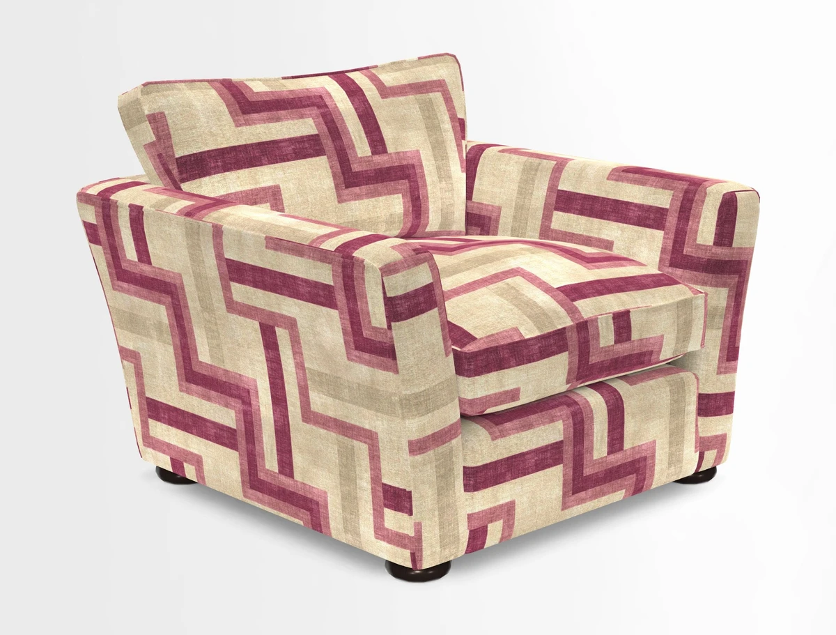 Aldeburgh Chair in Two Tone Plain Biscuit