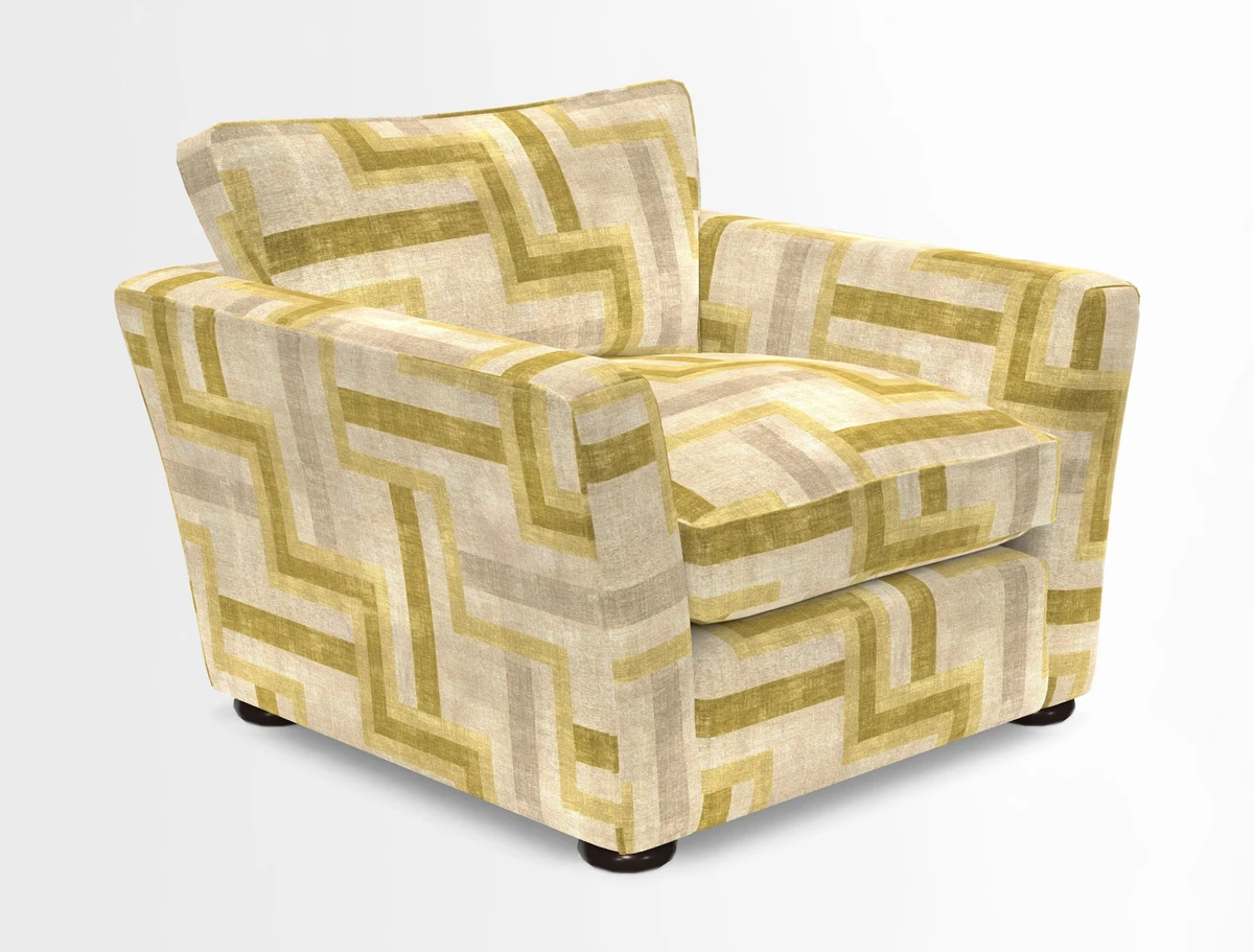 Aldeburgh Chair in Two Tone Plain Biscuit