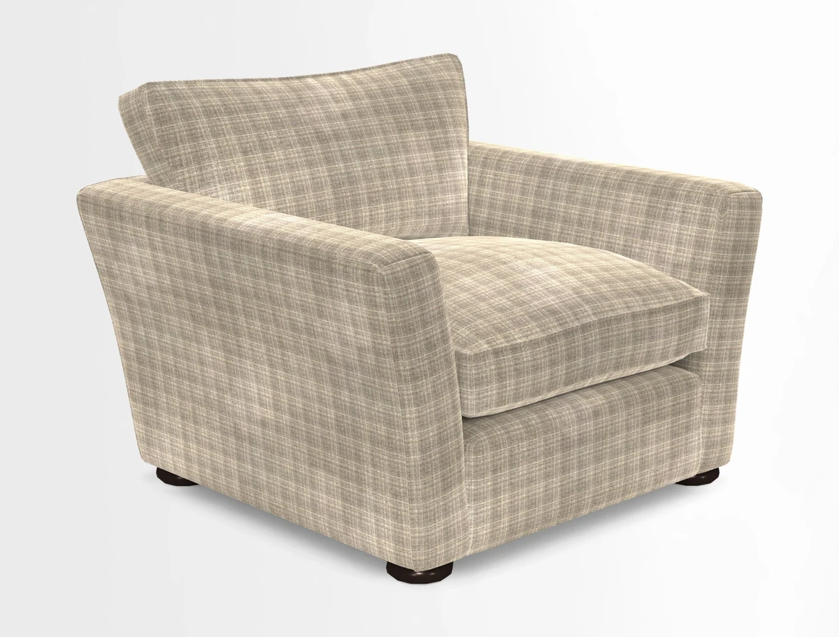 Aldeburgh Chair in Two Tone Plain Biscuit