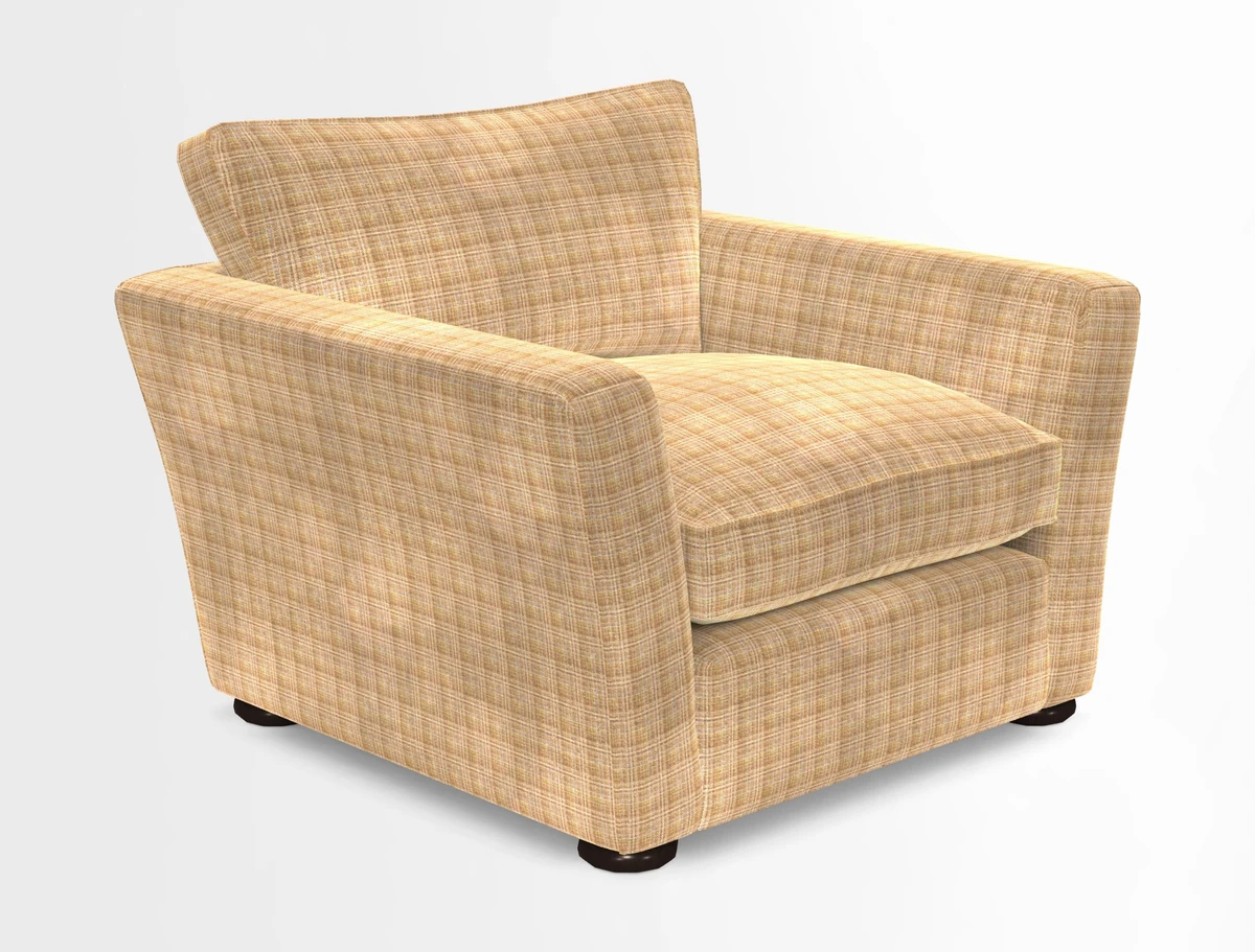 Aldeburgh Chair in Two Tone Plain Biscuit