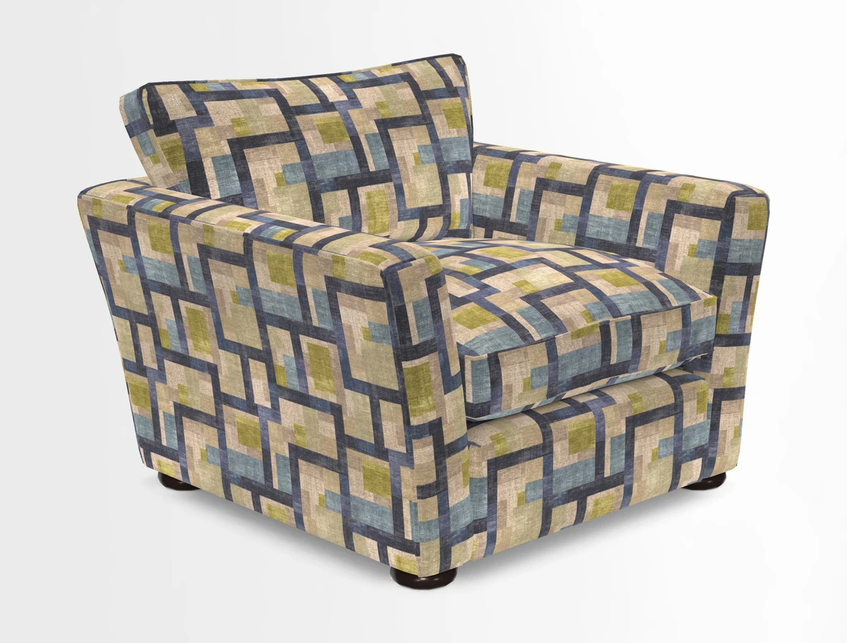 Aldeburgh Chair in Two Tone Plain Biscuit