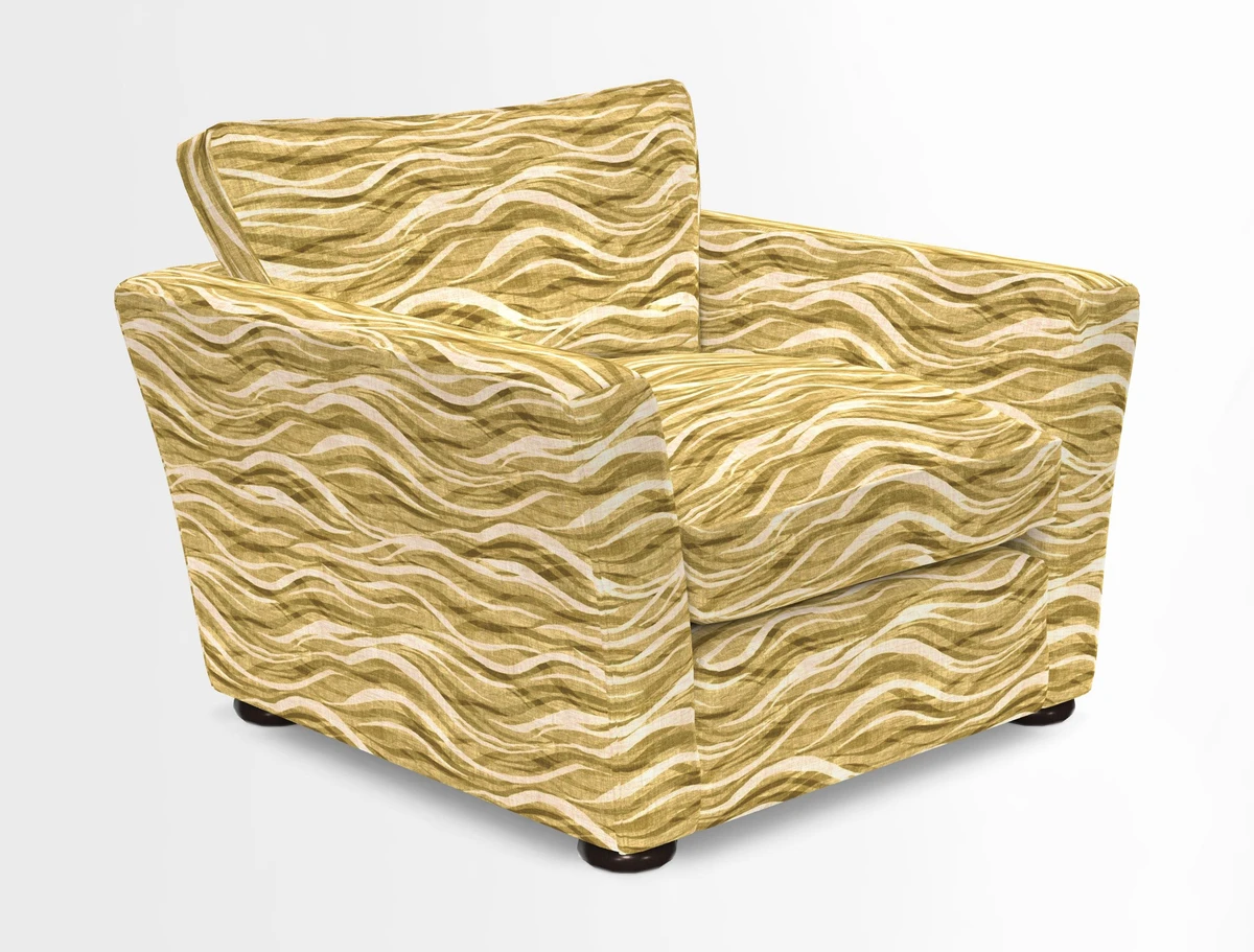Aldeburgh Chair in Two Tone Plain Biscuit