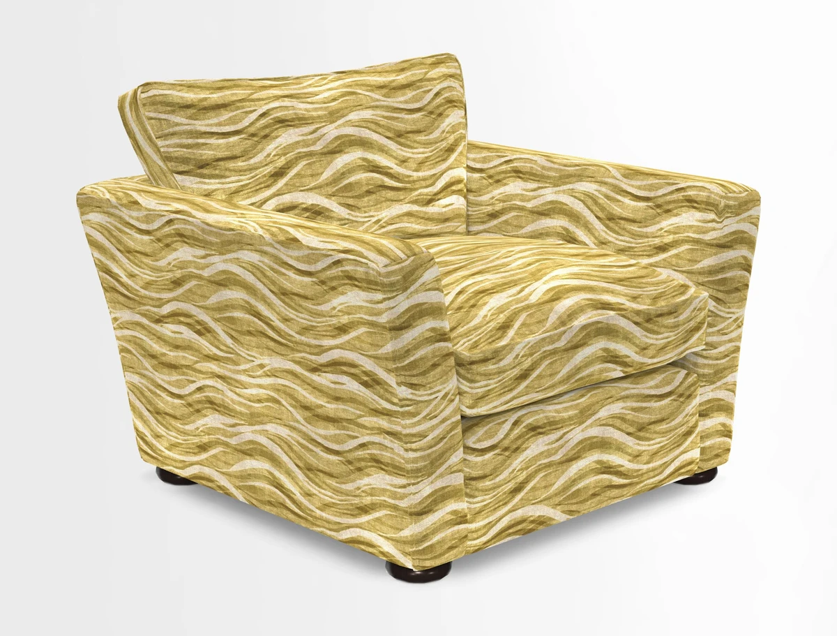 Aldeburgh Chair in Two Tone Plain Biscuit