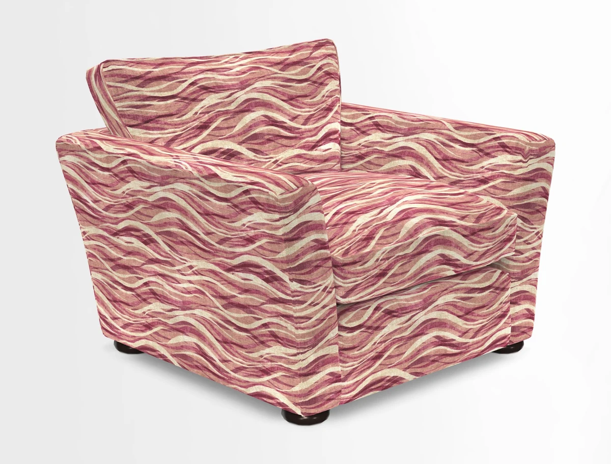 Aldeburgh Chair in Two Tone Plain Biscuit