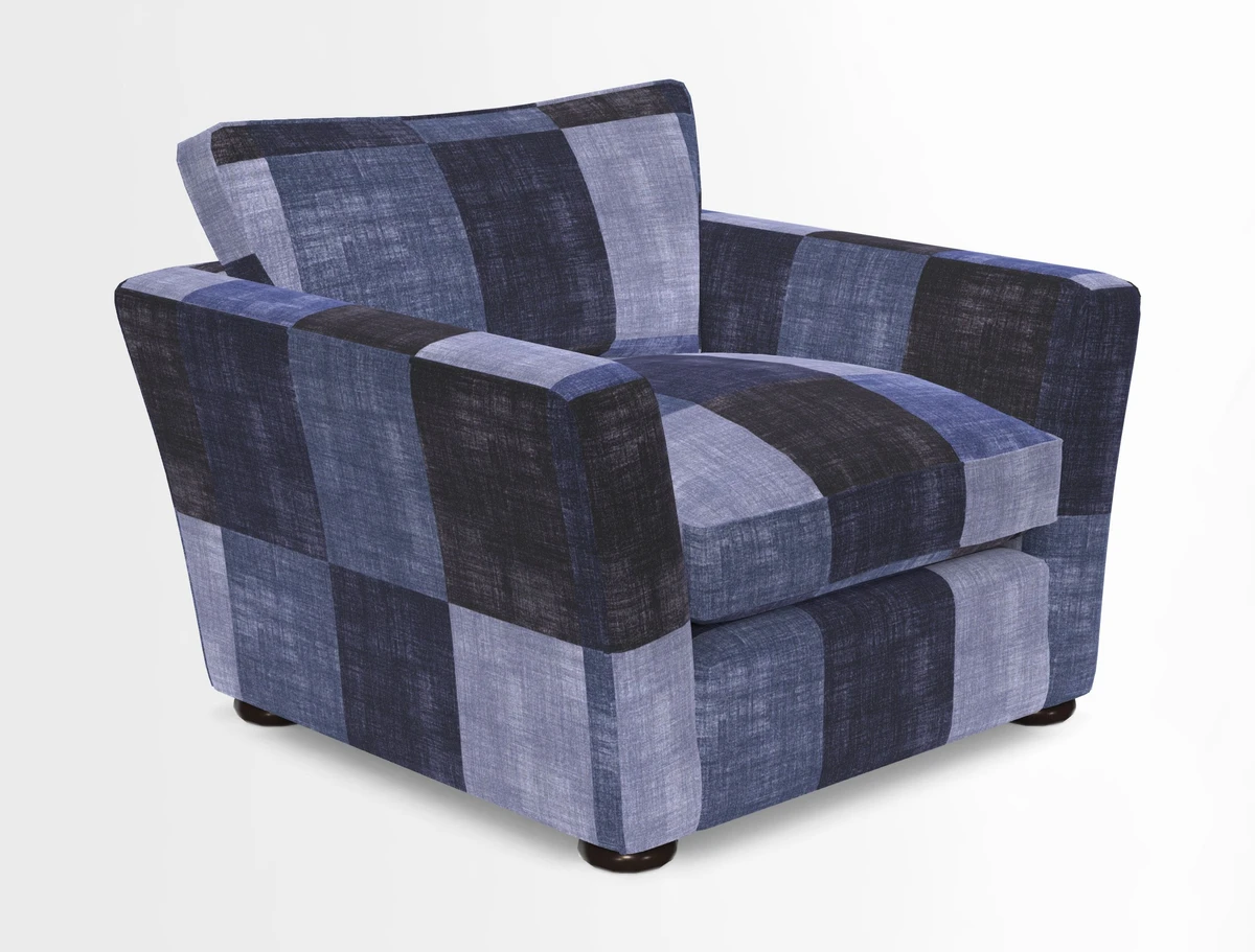 Aldeburgh Chair in Two Tone Plain Biscuit