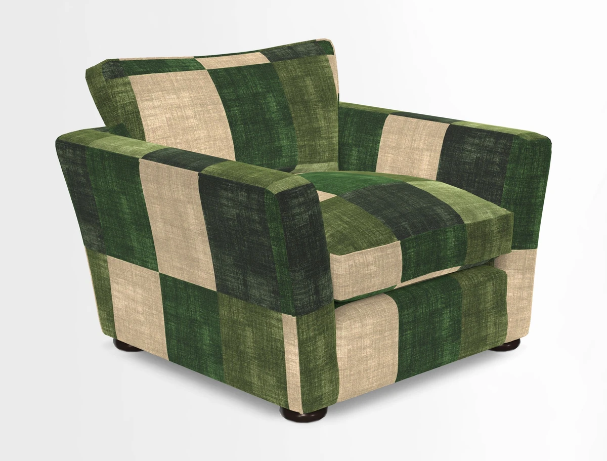 Aldeburgh Chair in Two Tone Plain Biscuit