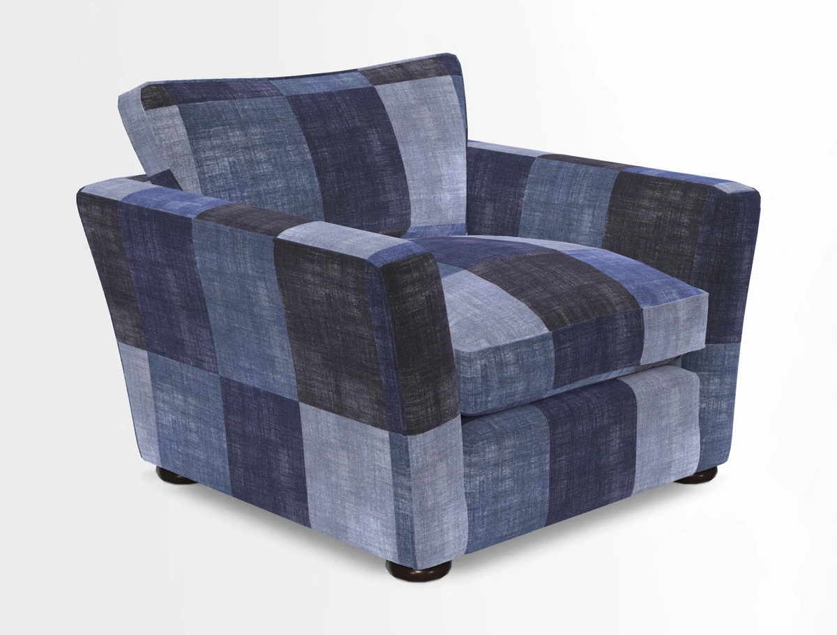Aldeburgh Chair in Two Tone Plain Biscuit