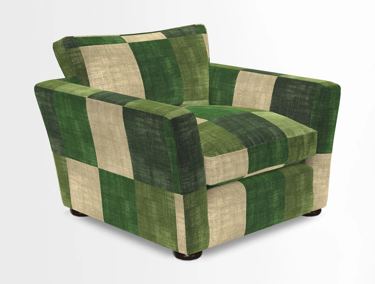 Aldeburgh Chair in Two Tone Plain Biscuit