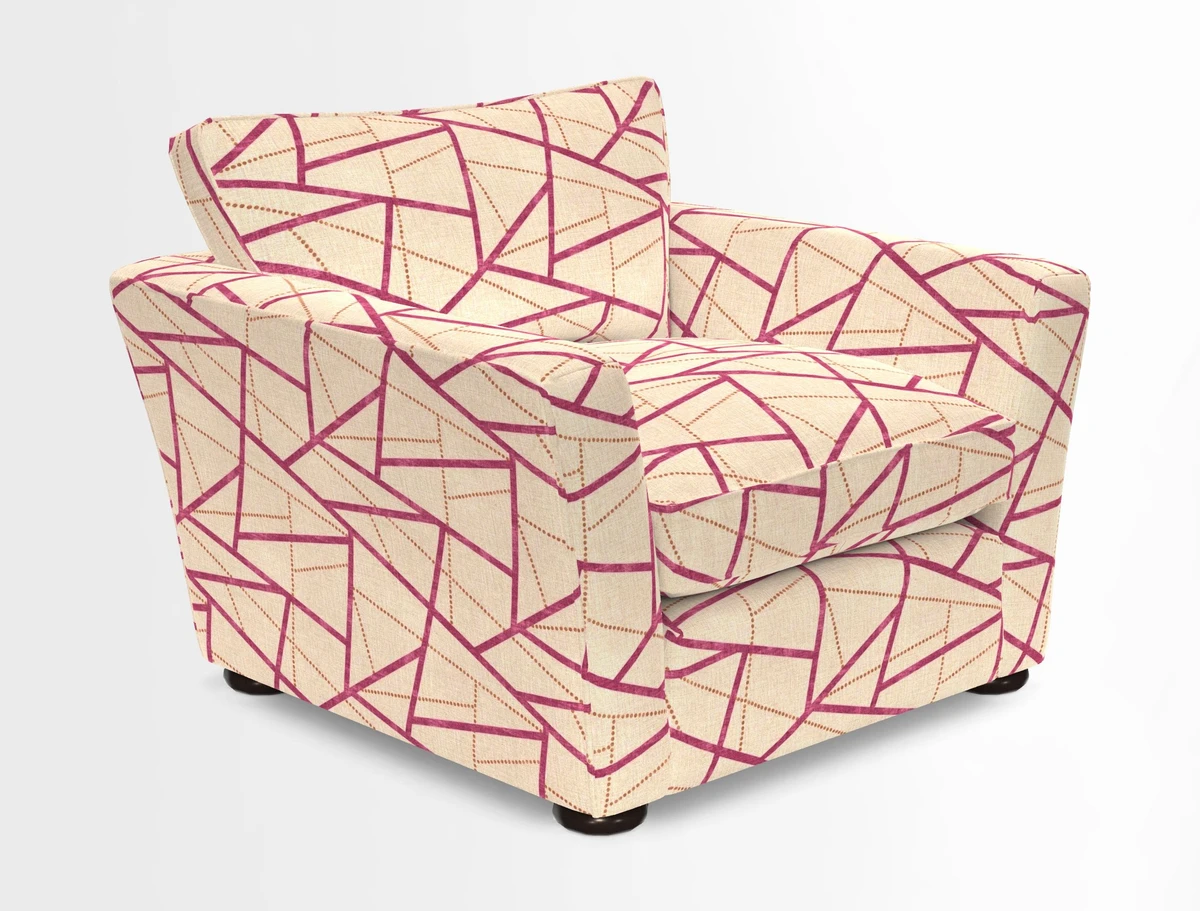 Aldeburgh Chair in Two Tone Plain Biscuit