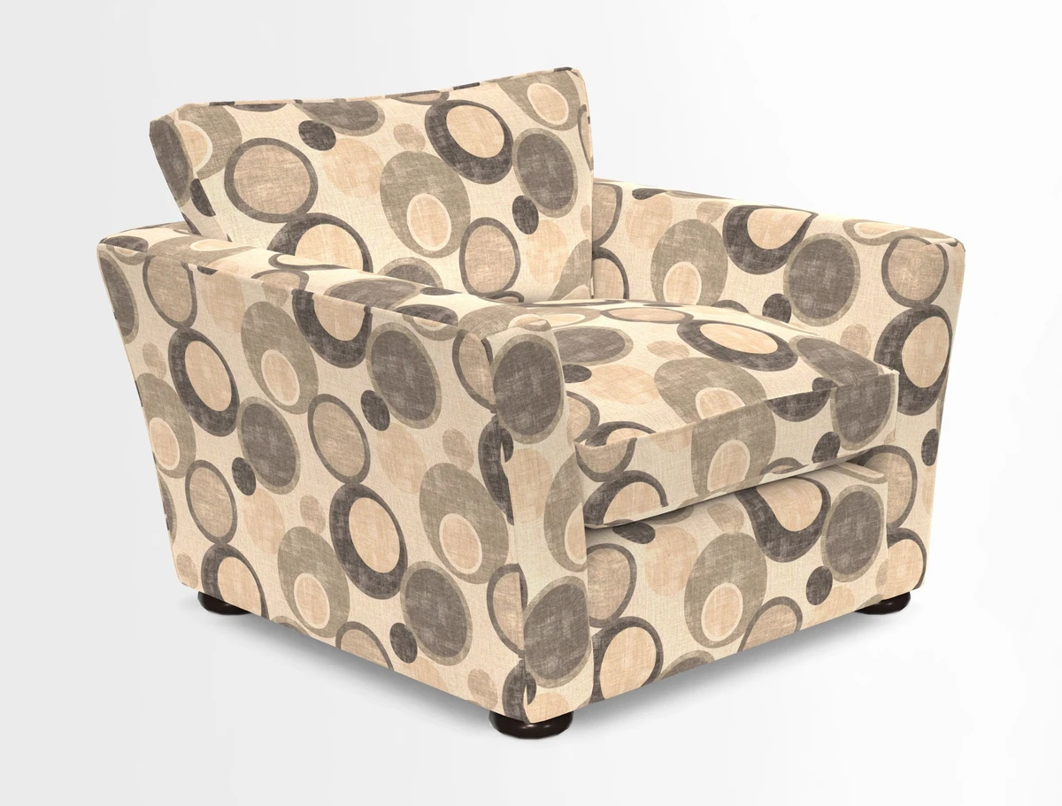 Aldeburgh Chair in Two Tone Plain Biscuit