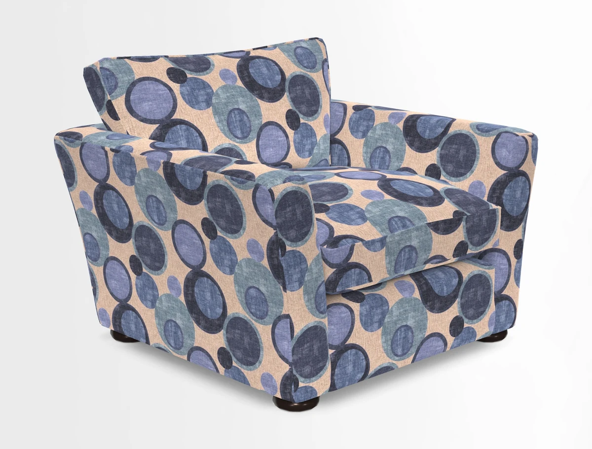 Aldeburgh Chair in Two Tone Plain Biscuit