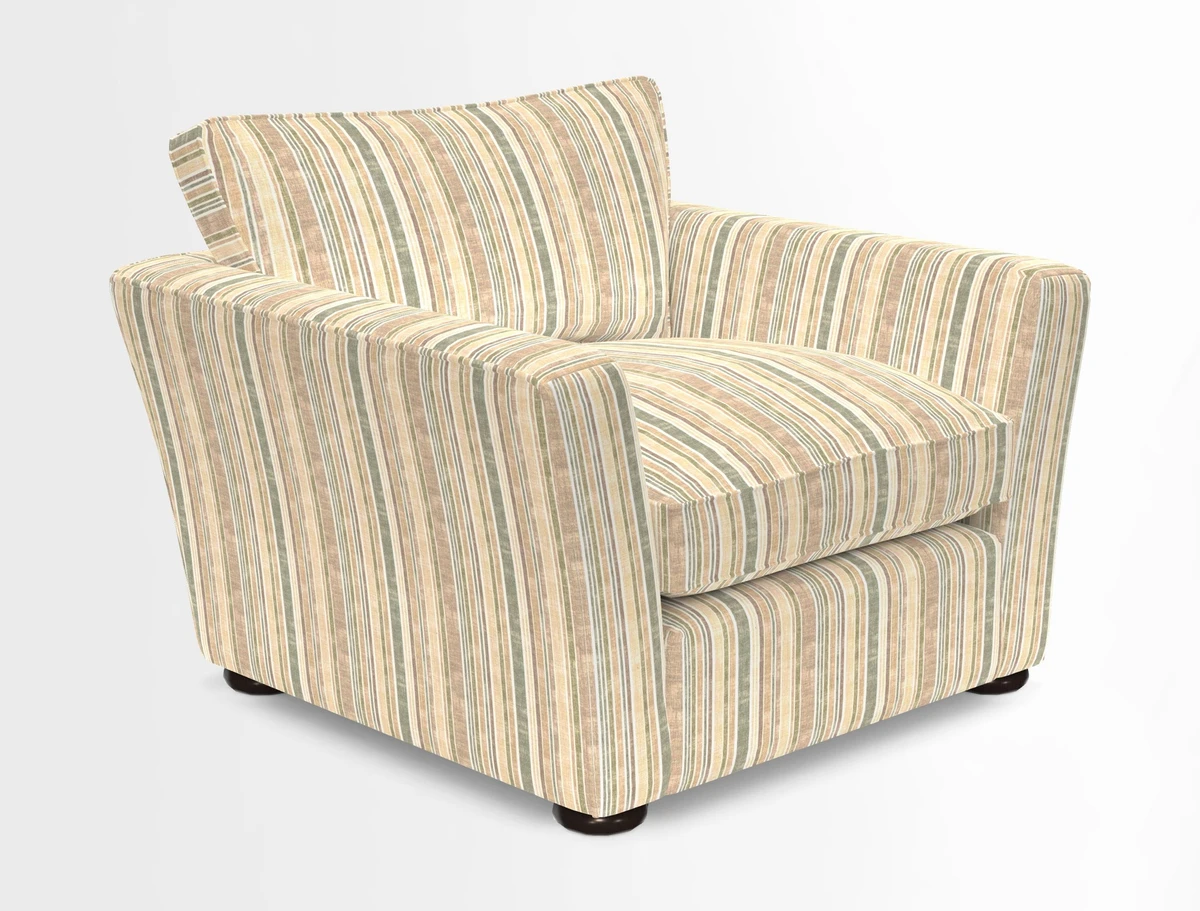 Aldeburgh Chair in Two Tone Plain Biscuit