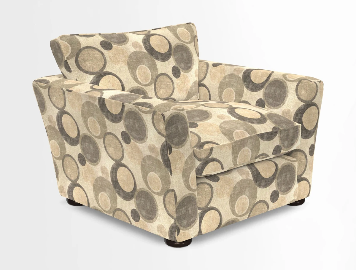 Aldeburgh Chair in Two Tone Plain Biscuit