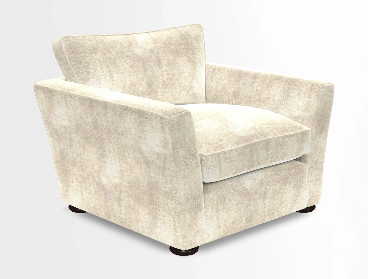 Aldeburgh Chair in Two Tone Plain Biscuit
