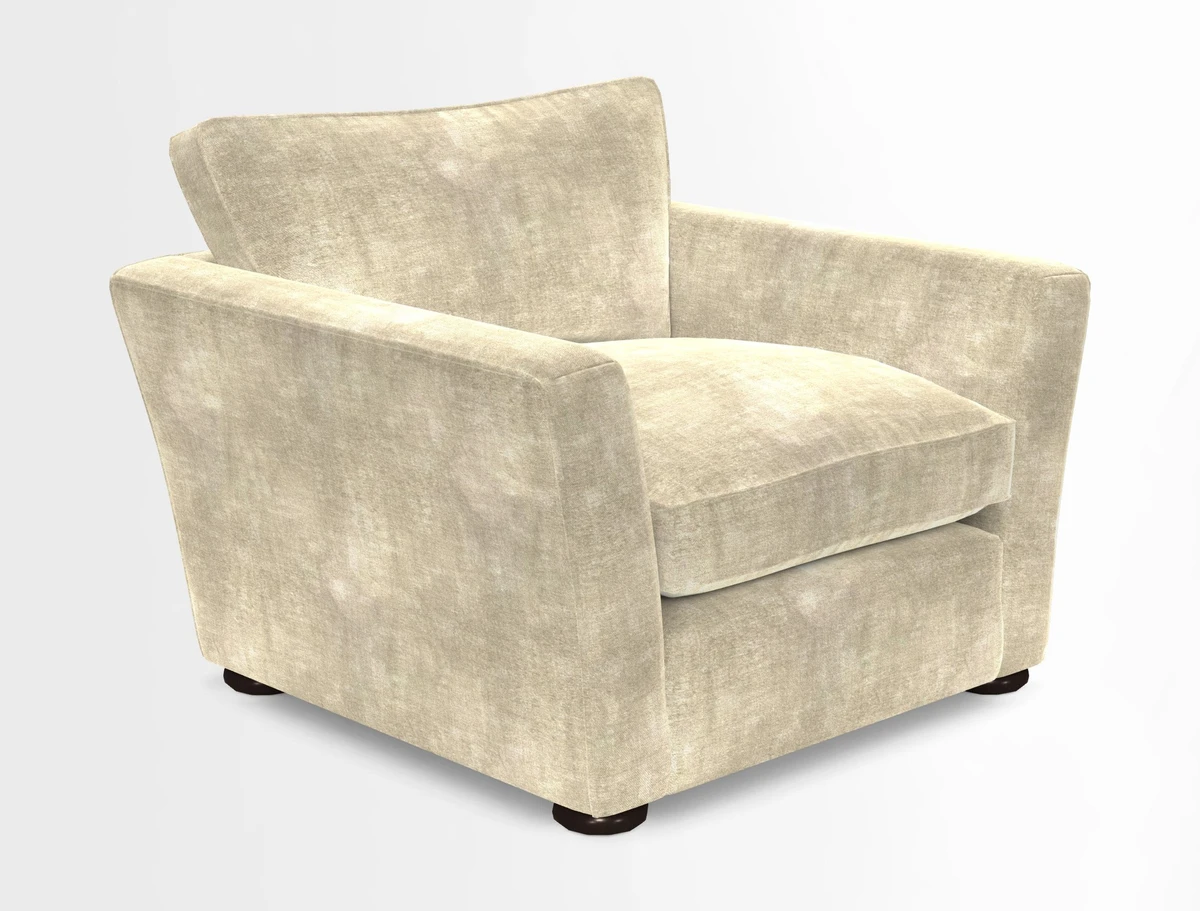 Aldeburgh Chair in Two Tone Plain Biscuit